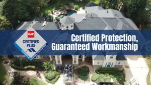 Achilles Roofing proudly holds GAF certification, representing elite training, quality installation, and trusted service in the roofing industry, proving as a trusted roofing company.