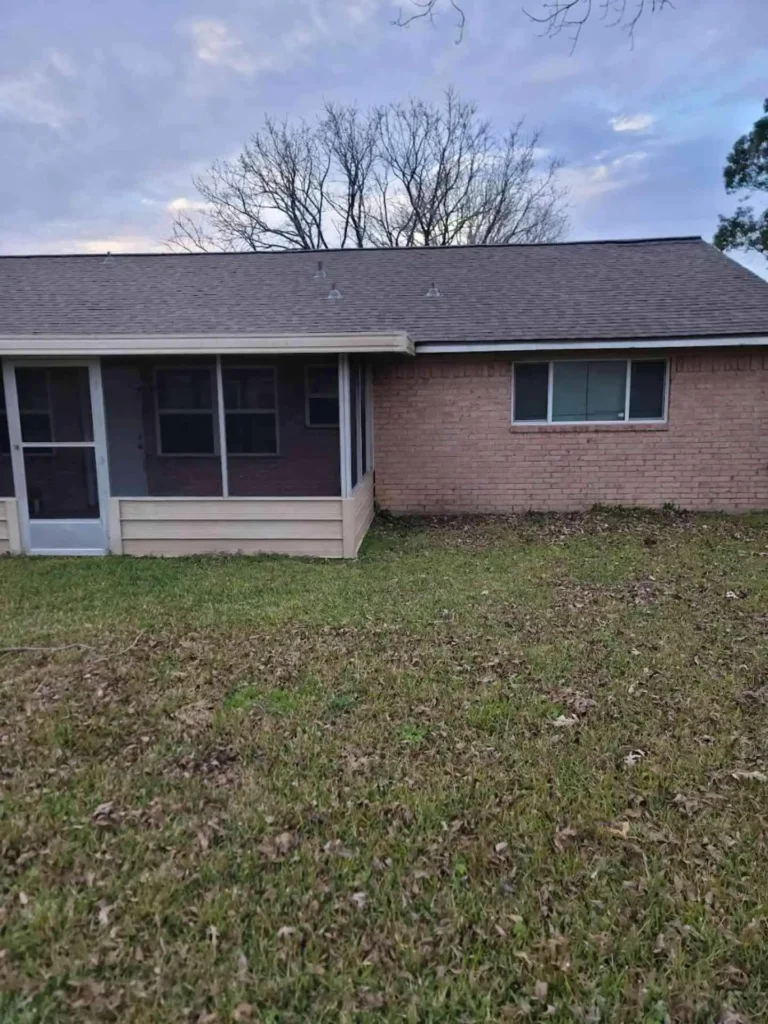 In this image the roof ventilation vents and ridge vents appear clean and properly installed after replacement, showing good airflow readiness and improved attic ventilation post-project.