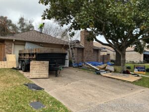 Before: Old shingles