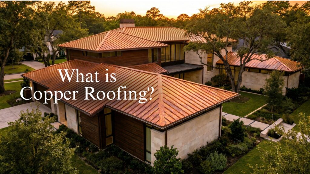 What Is Copper Roofing? a house with Copper roofing