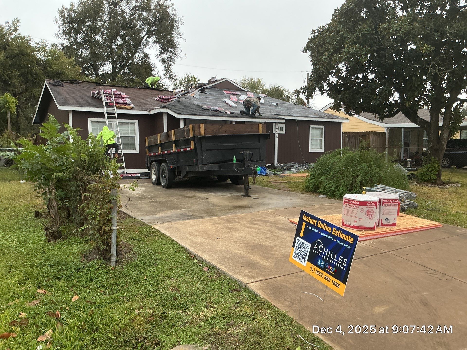 Working on a Storm Damage | Roof Replacment